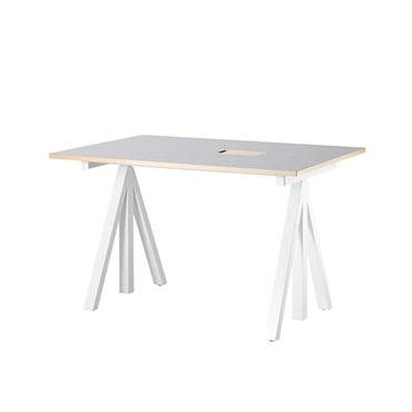 【15%OFF】昇降式 ワークデスク 120×78cm / ライトグレー【在庫限り】