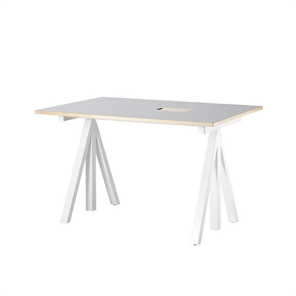 【15%OFF】昇降式 ワークデスク 120×78cm / ライトグレー【在庫限り】