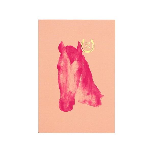 年賀状 2026年 / ホースシュー ピンク