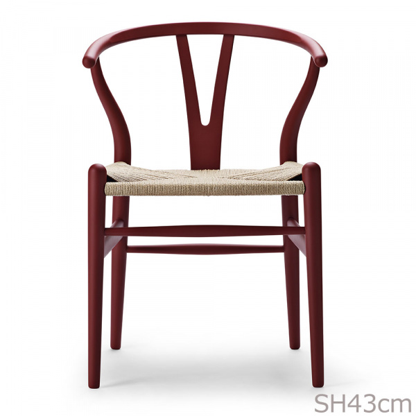 Yチェア CH24 SH43cm SOFT / レッドブラウン 日本サイズ
