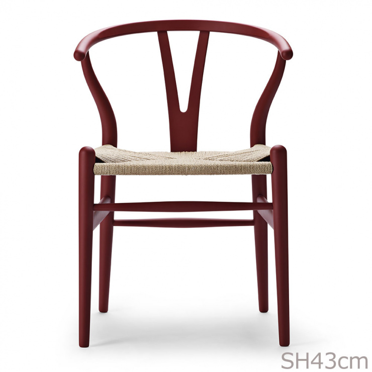 Yチェア CH24 SH43cm SOFT / レッドブラウン 日本サイズ