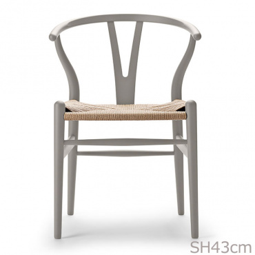 Yチェア CH24 SH43cm SOFT / シルバーグレー 日本サイズ