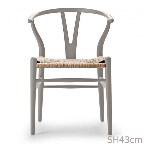 Yチェア CH24 SH43cm SOFT / シルバーグレー 日本サイズ