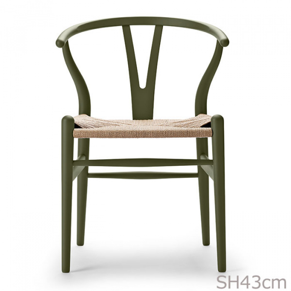 Yチェア CH24 SH43cm SOFT / オリーブグリーン 日本サイズ