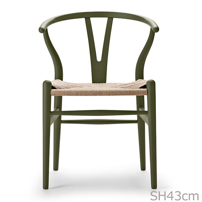 Yチェア CH24 SH43cm SOFT / オリーブグリーン 日本サイズ