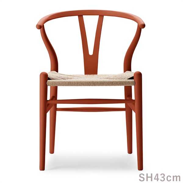 Yチェア CH24 SH43cm SOFT / テラコッタ 日本サイズ