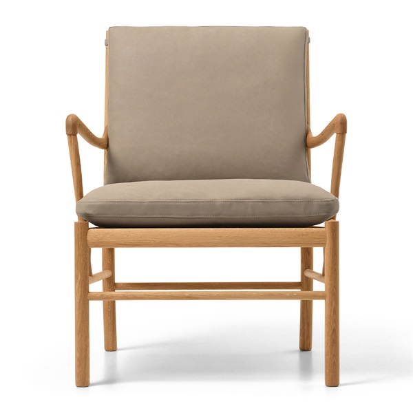 OW149 コロニアルチェア / オーク材 オイル仕上げ ソーレンセンレザー TERRA(Marble 20366)