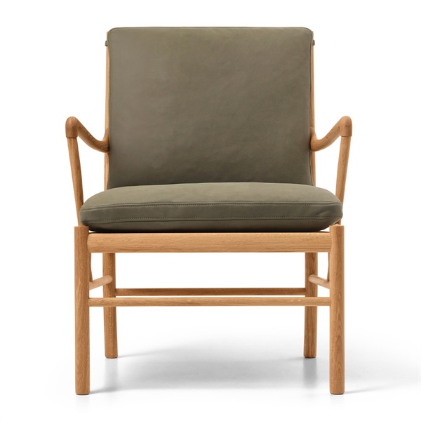 OW149 コロニアルチェア / オーク材 オイル仕上げ ソーレンセンレザー TERRA(Jade 20368)