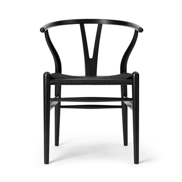 【2025年限定】Yチェア CH24 /  ユーカリ材 ブラック/ ブラックペーパーコード