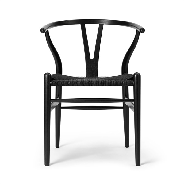 【2025年限定】Yチェア CH24 /  ユーカリ材 ブラック/ ブラックペーパーコード