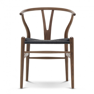 Yチェア CH24 / ウォルナット材 オイル仕上げ ブラックペーパーコード