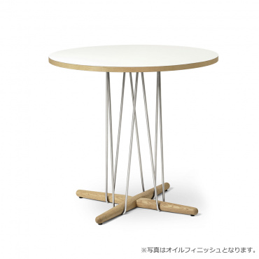 E020 エンブレイステーブル φ79.5cm / ブラック オーク材 ブラック塗装