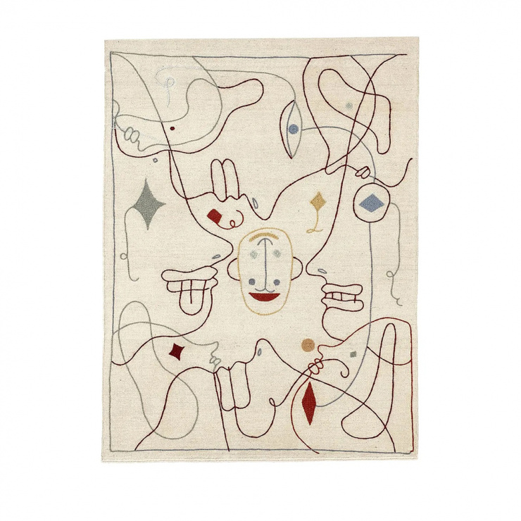 ラグマット シルエット 200×300cm