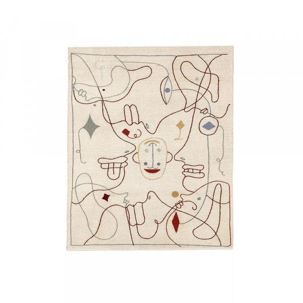 ラグマット シルエット 120×150cm