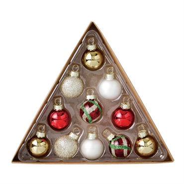 ミニグラス ボールセット φ3cm 11個入 / ゴールドミックス