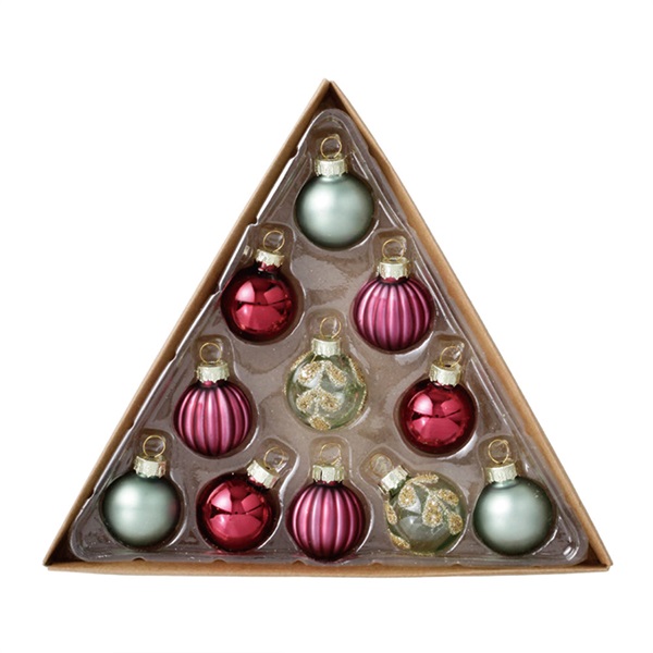 ミニグラス ボールセット φ3cm 11個入 / ミントミックス