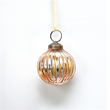 ミニグラス ボールオーナメント φ5.5×H6.5cm / ブロンズ