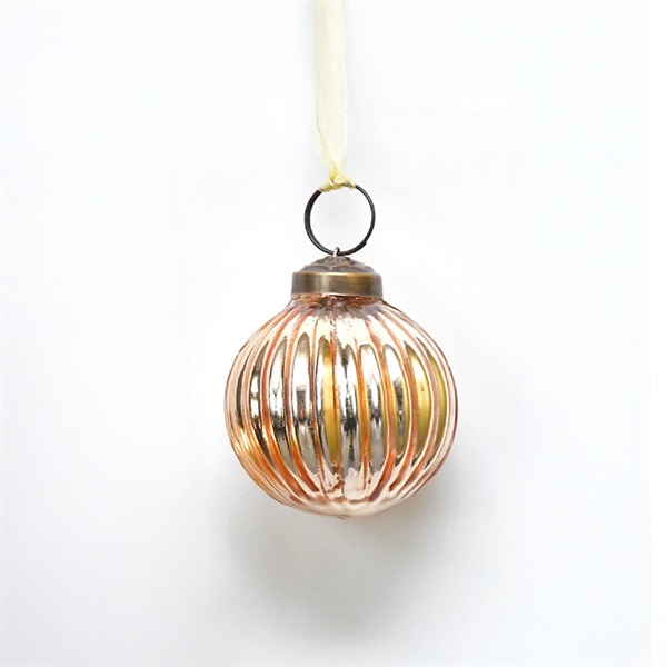 ミニグラス ボールオーナメント φ5.5×H6.5cm / ブロンズ