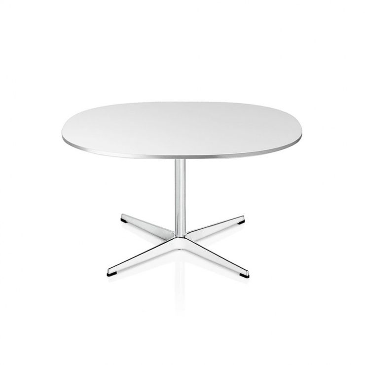 スーパー円コーヒーテーブル A202 W75×D75cm / ホワイト【国内在庫品】