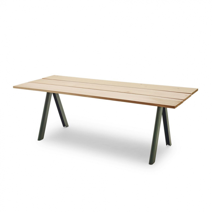 オーバーラップ テーブル 220cm / ハンターグリーン