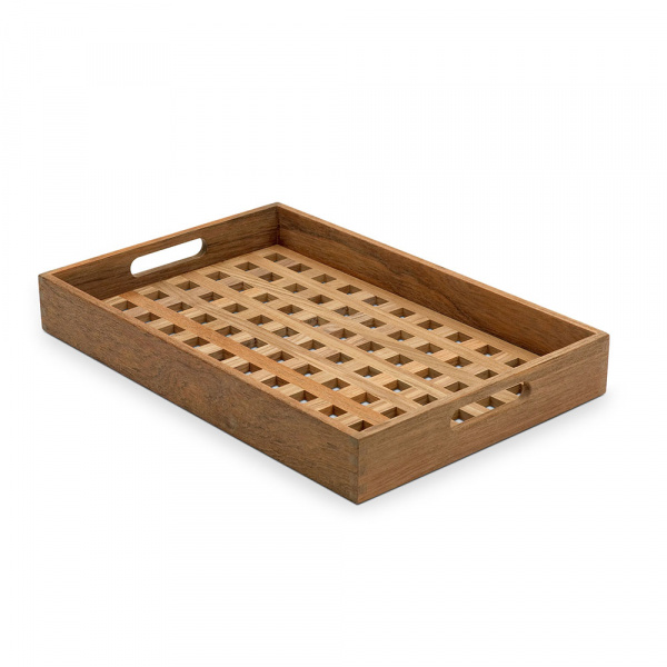 フィオニア トレイ 48×32㎝ / チーク