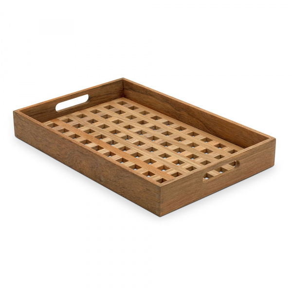 フィオニア トレイ 52×36cm / チーク