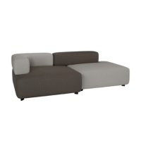 アルファベットソファ 2シーター PL240-4 Steelcut Trio / グレー