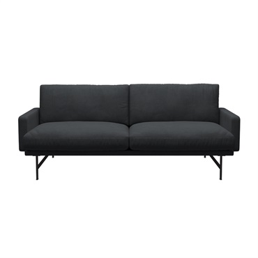 リッソーニソファ2人掛 PL112S / クリスチャンハウン1173 グレー × ブラウンブロンズ脚【国内在庫品】