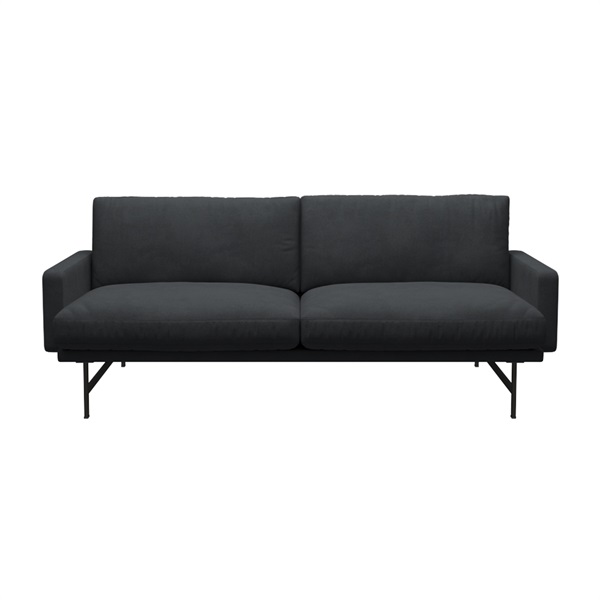 リッソーニソファ2人掛 PL112S / クリスチャンハウン1173 グレー × ブラウンブロンズ脚【国内在庫品】
