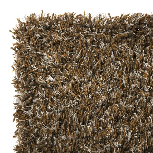 ラグマット エクリュー 140×200cm 防炎対応品(ブラウン)