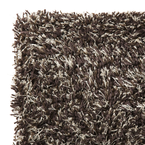 ラグマット エクリュー 140×200cm 防炎対応品(ダークブラウン)