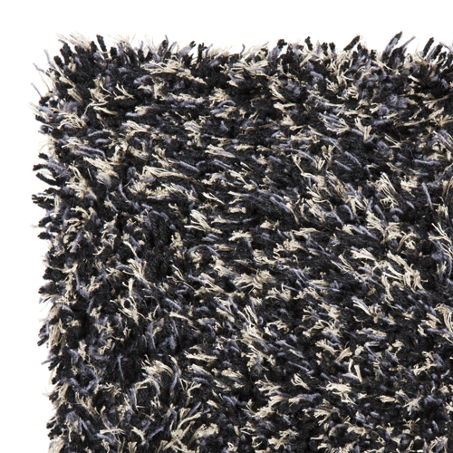 ラグマット エクリュー 140×200cm 防炎対応品(ブラック)