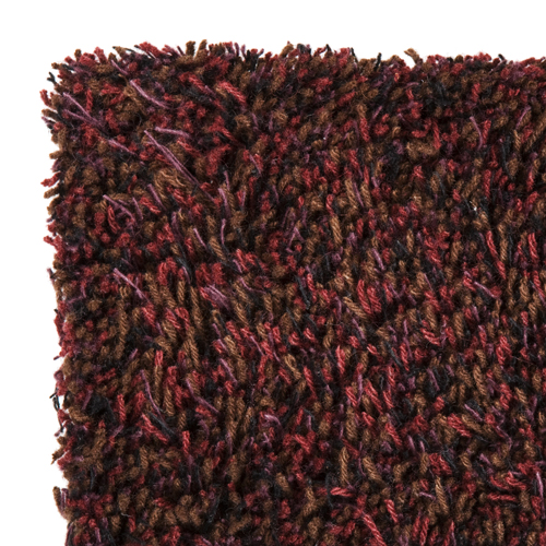 ラグマット シーズン 140×200cm 防炎対応品(ボルドー)