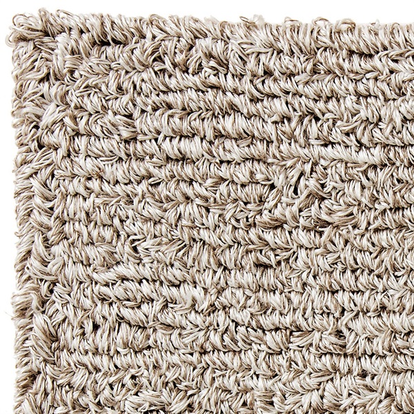 ラグマット リンネル10L 140×200cm(ホワイトミックス)