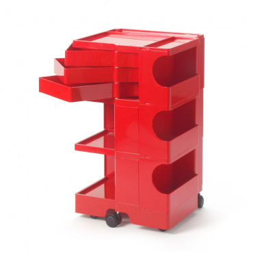 ボビーワゴン 3段3トレイ / レッド