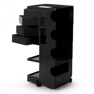 ボビーワゴン 4段4トレイ / ブラック