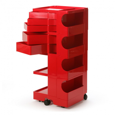 ボビーワゴン 4段5トレイ / レッド