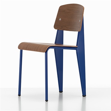 スタンダードチェア / ブラックピグメント ウォルナット(脚：ブルーマルクール)