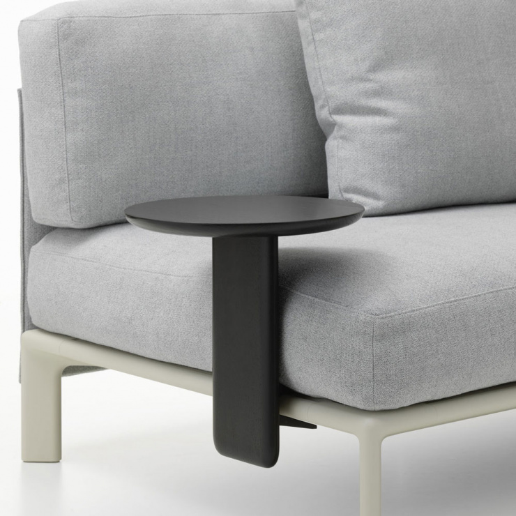 アナグラムソファ専用 アタッチャブルテーブル φ35cm / ブラックアッシュ