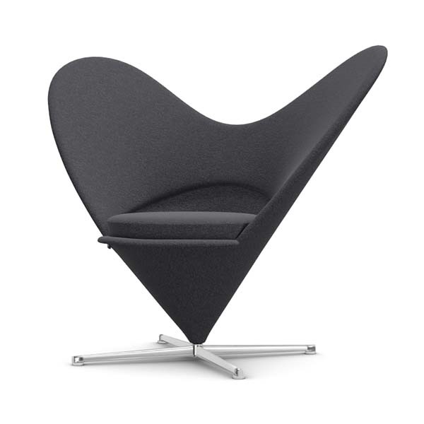 ハート コーン チェア / F120 Cento(10 mid-grey/black)