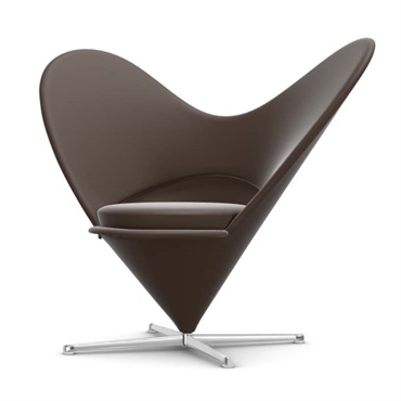 ハート コーン チェア / L50 Leather premium F(69 marron)