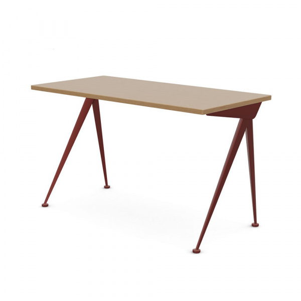 コンパス ディレクション W125×D60cm / オーク×ジャパニーズレッド
