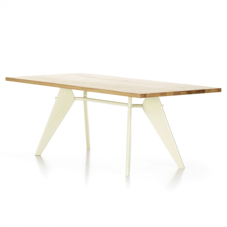 EM ターブル ソリッドオーク W200cm(ブランコロンブ(エクリュ))
