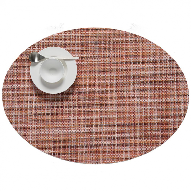 【アウトレット 30%OFF】ランチョンマット / ミニバスケットウィーブオーバル シナモン