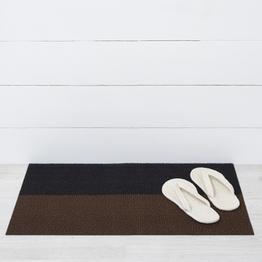 玄関マット 46×71cm デュオストライプ / モカ