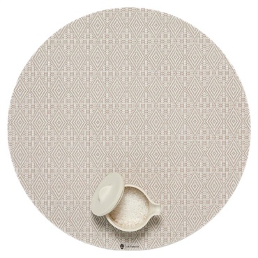 ランチョンマット / ボックスウッド ラウンド フラックス