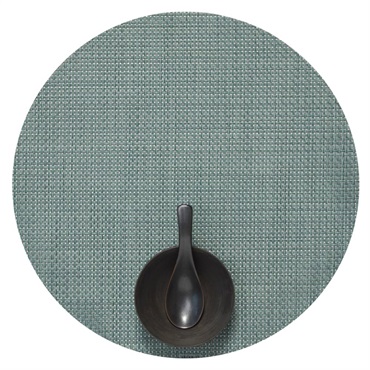 ランチョンマット / バスケットウィーブ ラウンド セラドン
