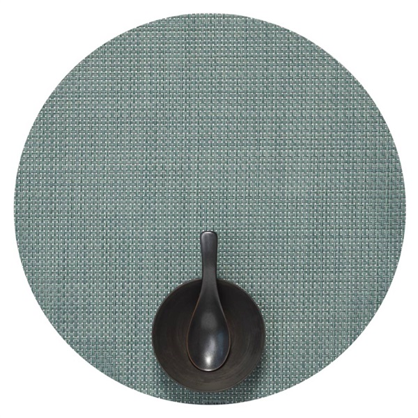 ランチョンマット / バスケットウィーブ ラウンド セラドン