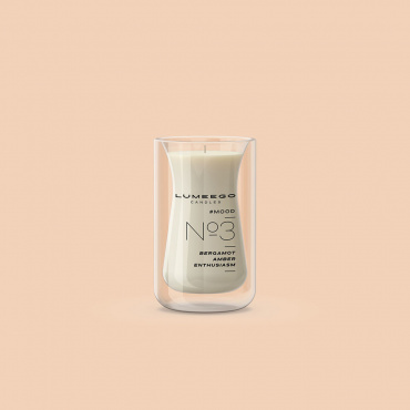 【アウトレット50%OFF】グラス入りキャンドル 250ml / ドッピオウェーブno3