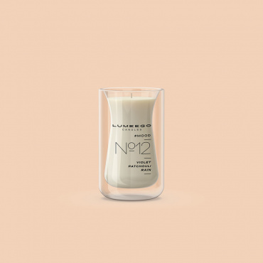 【アウトレット50%OFF】グラス入りキャンドル 250ml / ドッピオウェーブno12